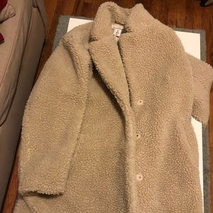 H&M short pile jacket